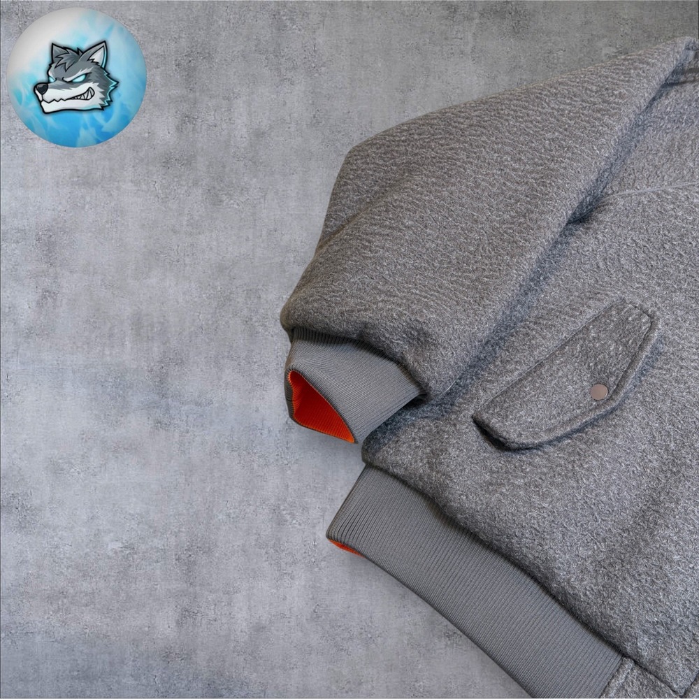 adidas Originals Reversible Superstar Bomber Jacket Grey Orange Men's XL KR7618 - Picture 7 of 9